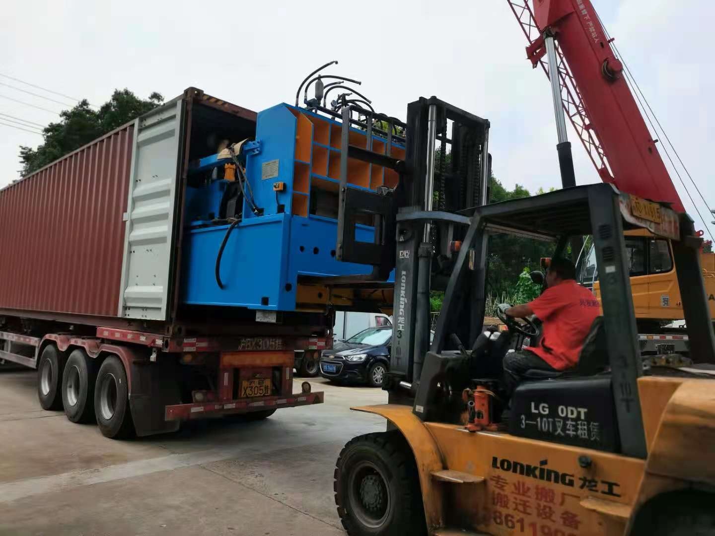 Shipment of BW1300 Transformer Corrugated Tank Forming Mchine To Vietnam